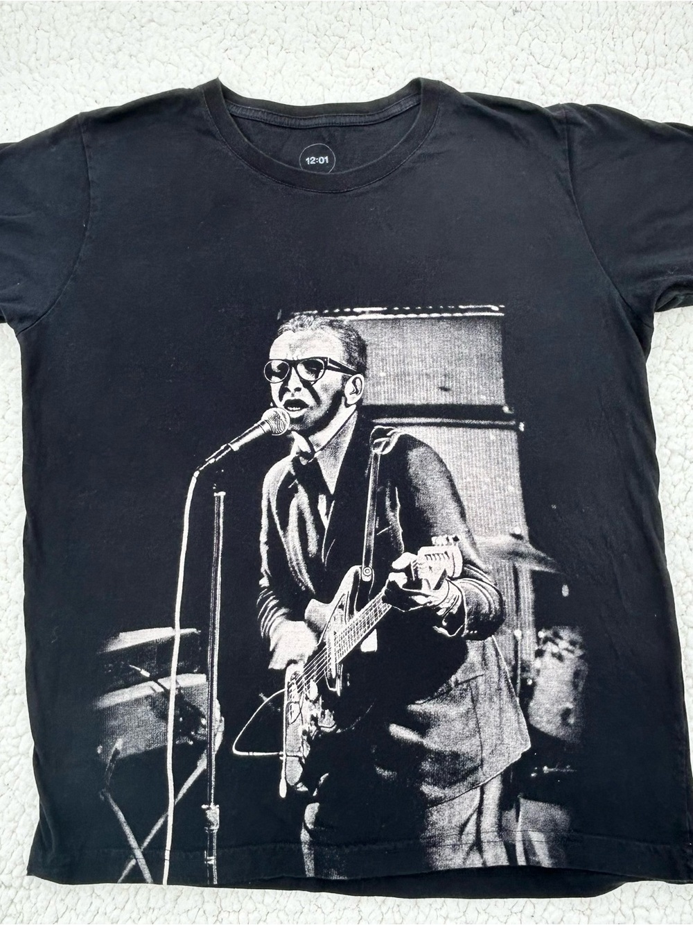 RARE Vintage Elvis Costello Band Tee David Corio Photo Series